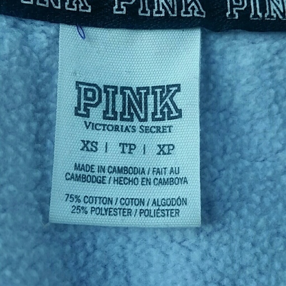 Pink Victoria's Secret zippered hoodie D5 - Picture 3 of 8